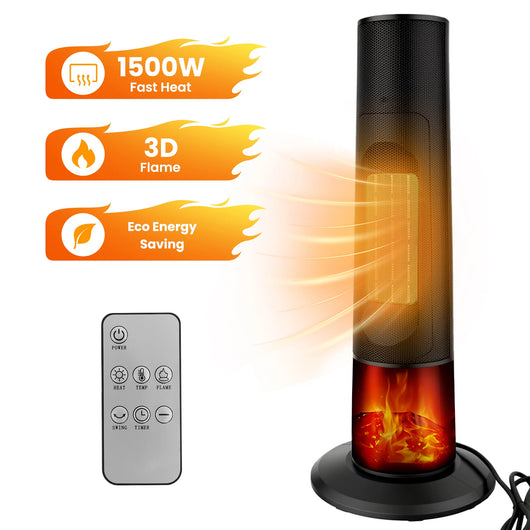 FlameGlow™ – 3D Flame Tower Heater