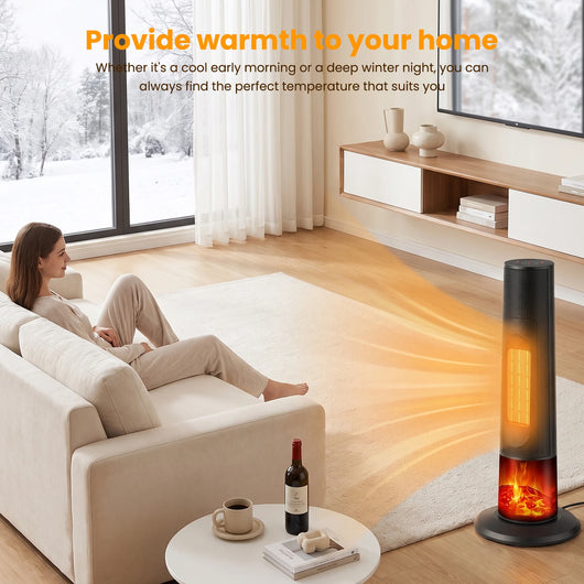 FlameGlow™ – 3D Flame Tower Heater