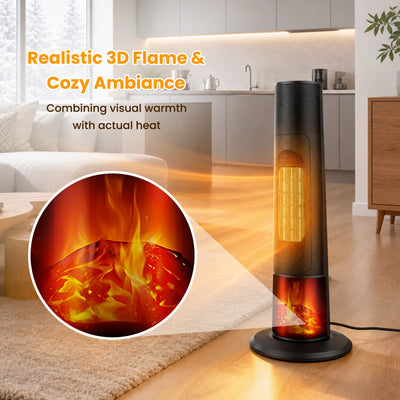 FlameGlow™ – 3D Flame Tower Heater